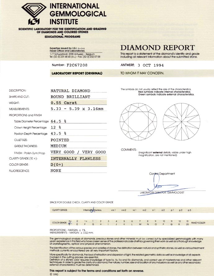 Foto 9 - DER BESTE Diamant 0,55ct Brillant lupenrein River D IGI, D6705