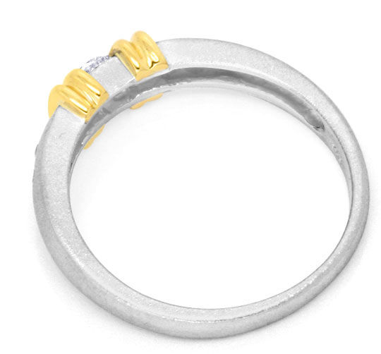 Foto 3 - Bicolor Gold-Ring Brillanten Gelbgold-Weißgold, S3825