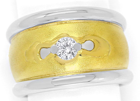 Foto 2 - Schwerer Brillant-Ring 0,30ct River Gelbgold-Weißgold, S4763